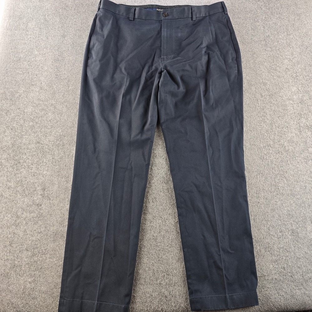 Brooks Brothers Advantage Chino Clark Dress Pants Mens 38x30 Navy Blue Cotton